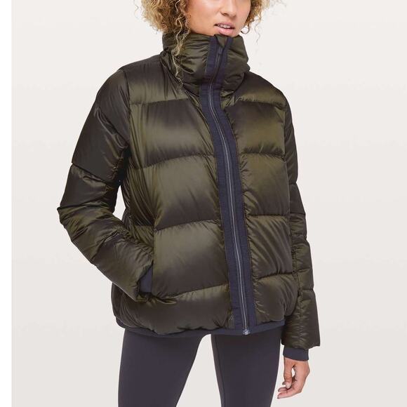 Lululemon Cloudscape Down Filled Quilted Long Sleeve Full Zip